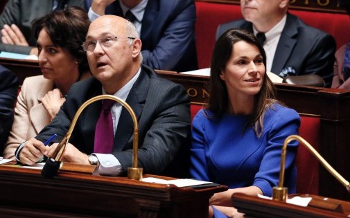Michel Sapin et Aurélie Filippetti à l'Assemblée nationale le 3 juillet 2012 (photo d'Archives).