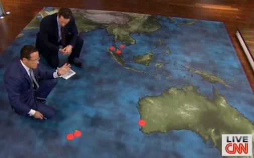 Un plateau de "CNN" consacré à la disparition de l'avion (illustration)