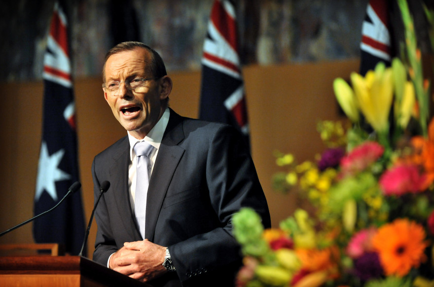 Tony Abbott, à Canberra, le 25 mars 2014. (archives) MARK GRAHAM / AFP