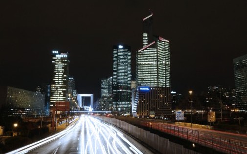 Le quartier d'affaires de la Défense de nuit (archives)