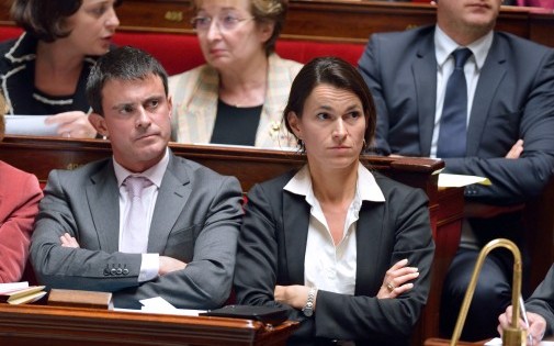 Manuel Valls et Aurélie Filippetti, à l'Assemblée nationale, le 9 octobre 2012