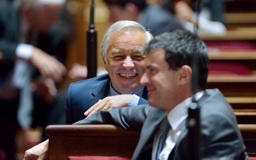 François Rebsamen et Manuel Valls, le 16 octobre 2012