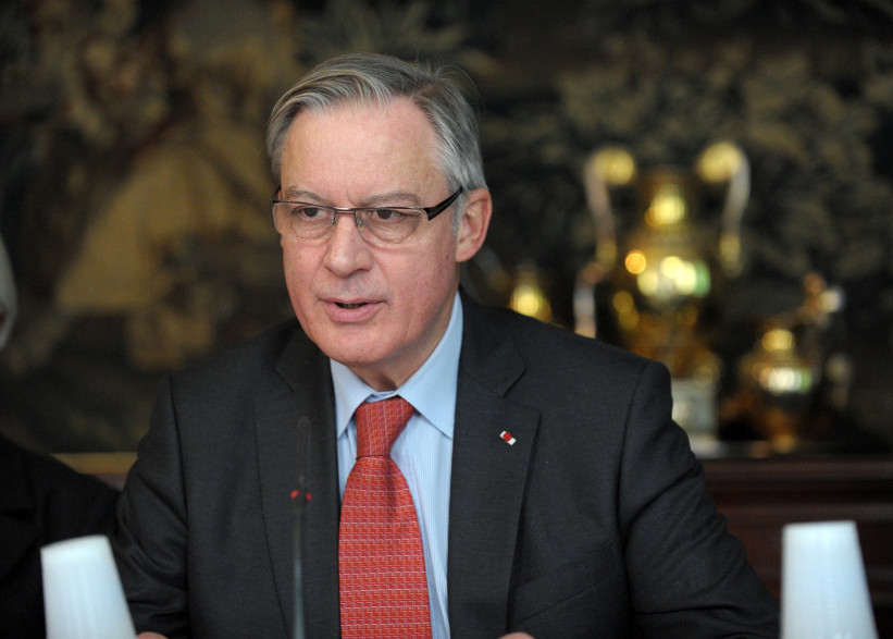 Christian Noyer, gouverneur de la Banque de France, le 24 mars 2014. (archives)