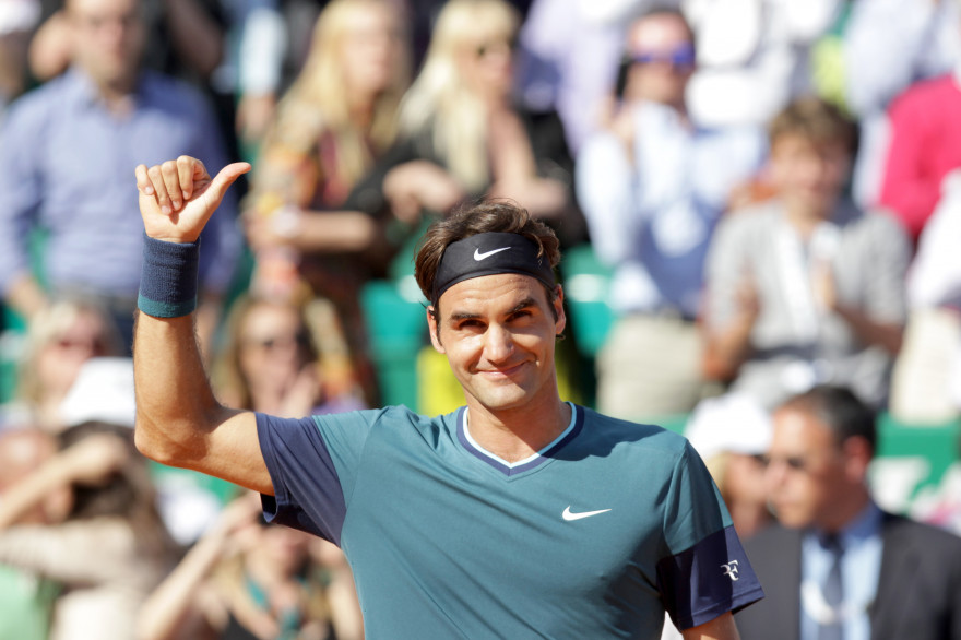 Roger Federer lors du tournoi de Monte Carlo, en avril 2014
