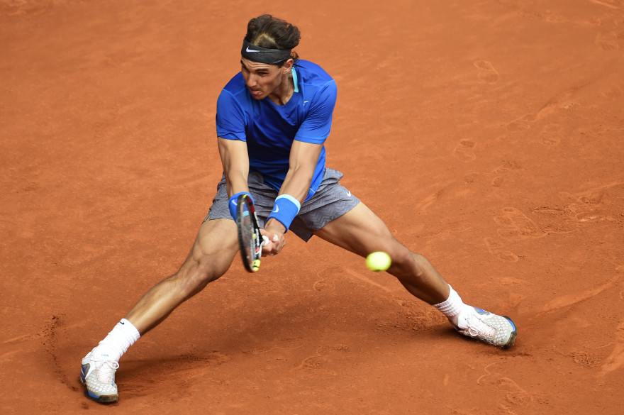 Rafaël Nadal lors du tournoi de Madrid