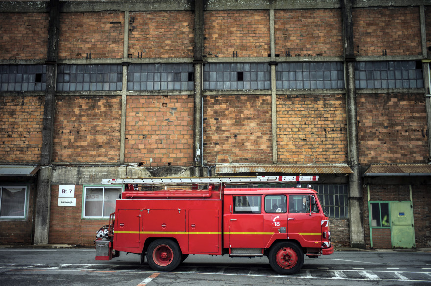 Un camion de pompiers, à Gueugnon, le 24 décembre 2012. (archives)