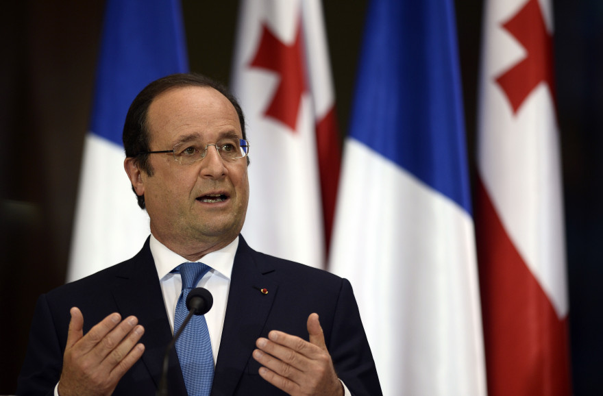 François Hollande, le 13 mai, à Tbilissi.