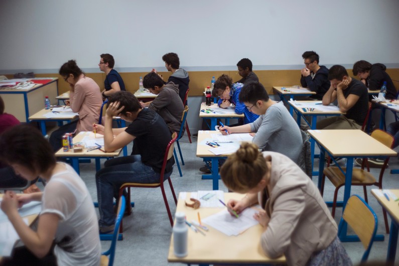 Épreuve du baccalauréat à Paris le 17 juin 2013. (Photo d'illustration)