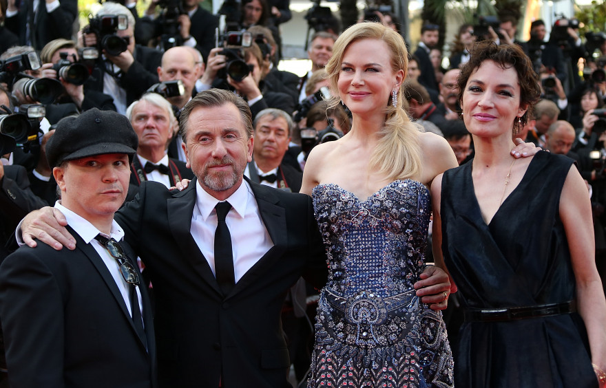 Olivier Dahan, Tim Roth, Nicole Kidman et Jeanne Balibar à Cannes le 14 mai 2014