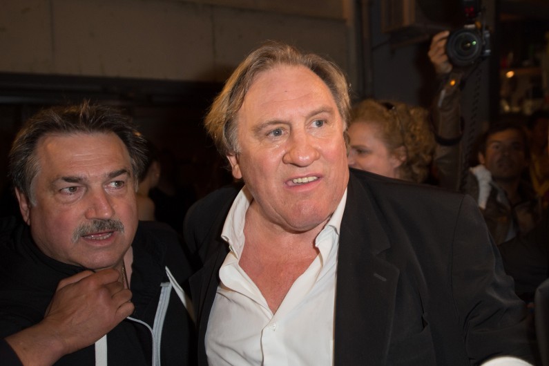 Gérard Depardieu lors de la projection de "Welcome to New York" à Cannes, le 17 mai 2014