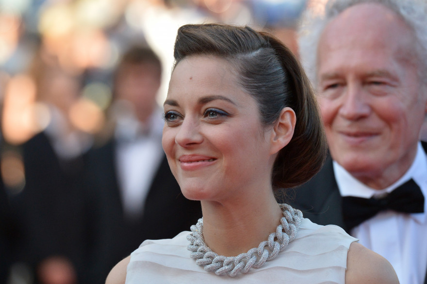 Marion Cotillard, à Cannes, pour "Deux jours, une nuit" des frères Dardenne, le 20 mai 2014