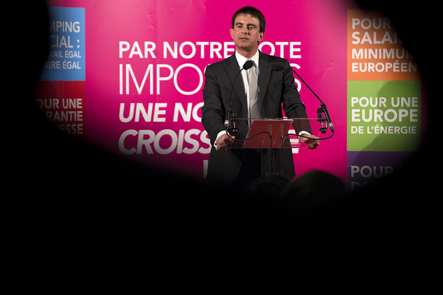 Manuel Valls, le 19 mai 2014, à Evry. (archives)