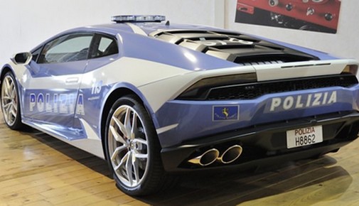 Lamborgini Huracan police italienne