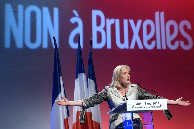 Marine Le Pen, le 18 mai 2014, à Paris