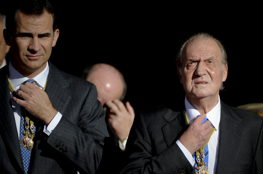 Le prince Felipe et son père, Juan Carlos