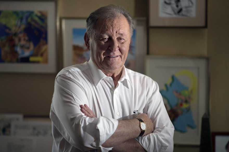 Albert Uderzo, le 2 octobre 2012, à Neuilly-sur-Seine. (archives)