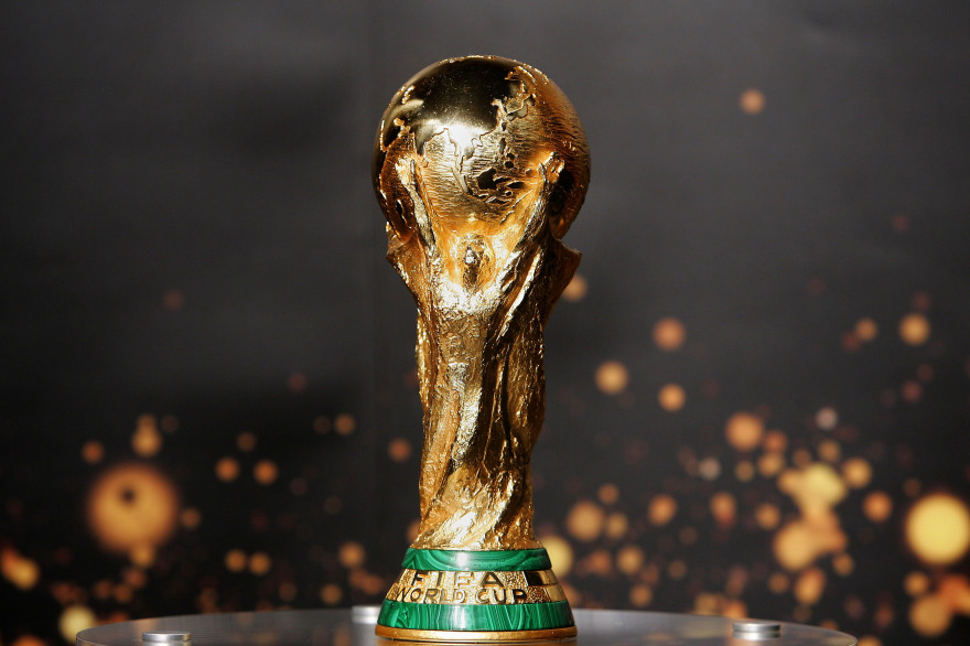Le trophée de la Coupe du monde