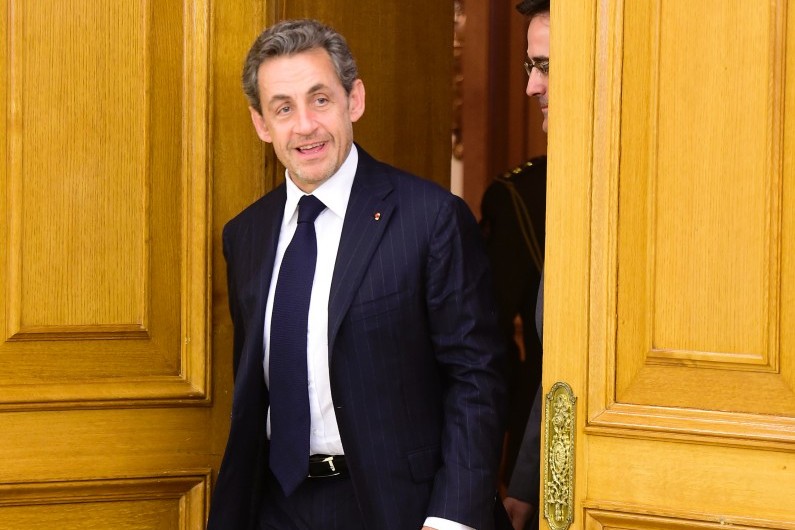 Nicolas Sarkozy au palais de la Zarzuela, à Madrid, le 27 mai 2014.