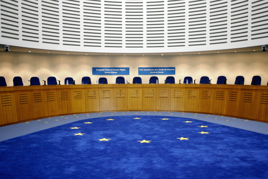 Salle d'audience de la Cour européenne des droits de l'homme (CEDH) en 2007 (archives)