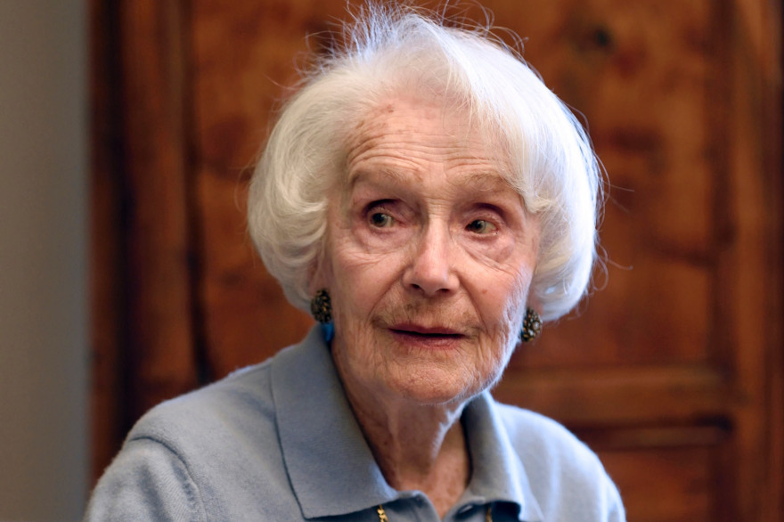 La comédienne et centenaire Gisèle Casadesus en 2014 à Paris