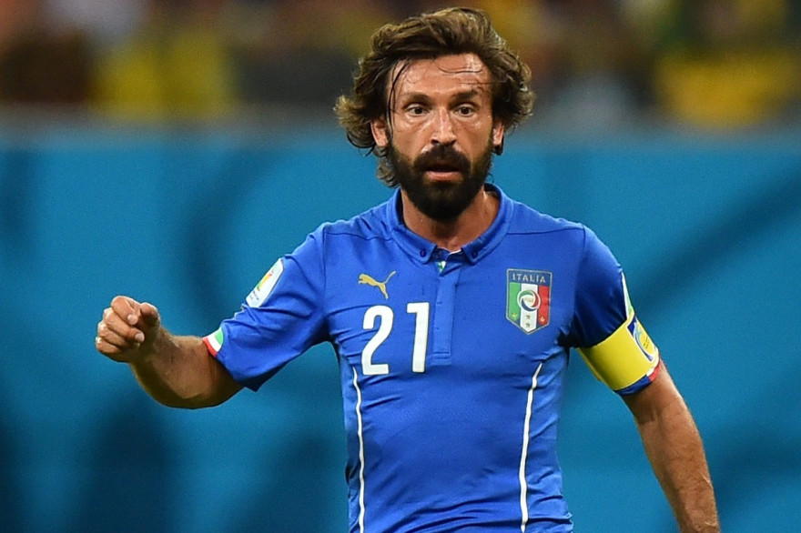 Andrea Pirlo au Mondial 2014 au Brésil