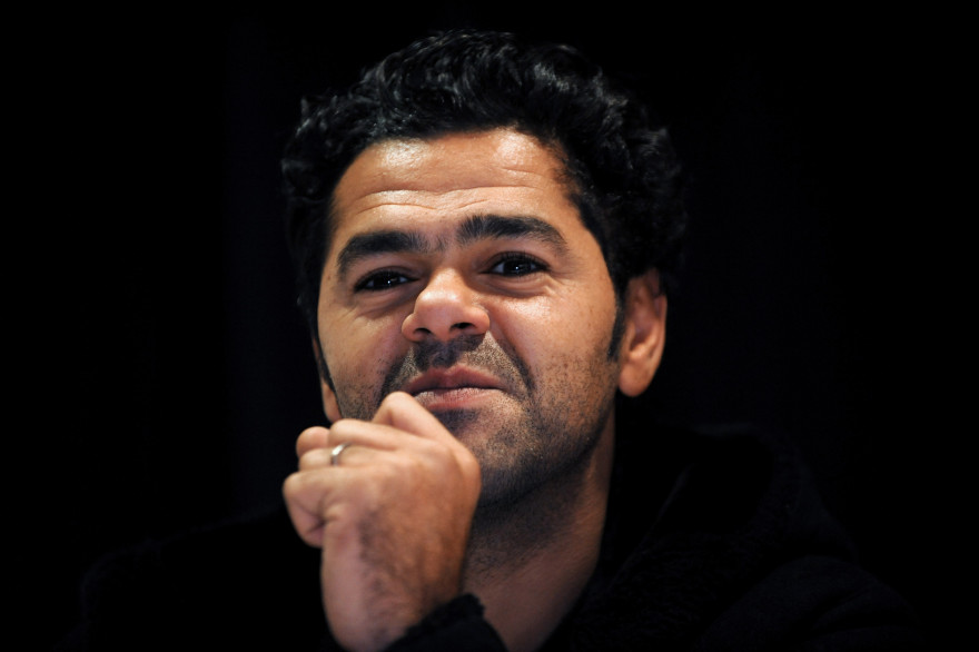 Jamel Debbouze en conférence de presse pour "La marche" en novembre 2013