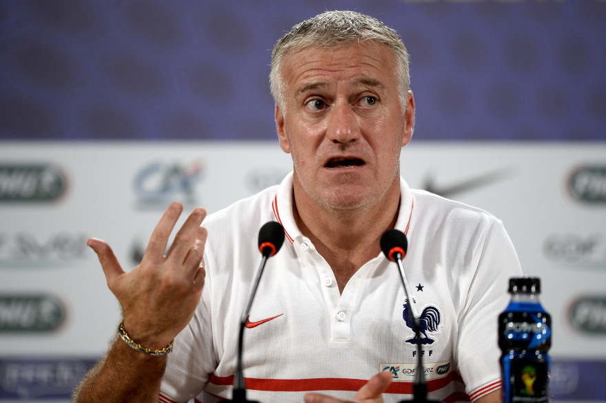Didier Deschamps lors de la conférence de presse du 16 juin 2014