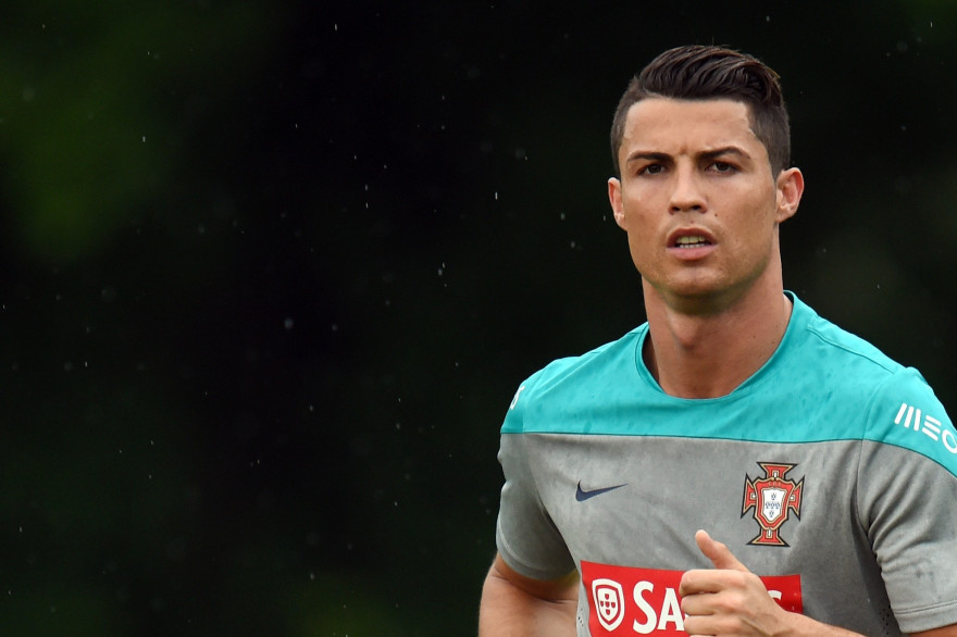 Cristiano Ronaldo à l'entraînement avec le Portugal, le 3 juin 2014