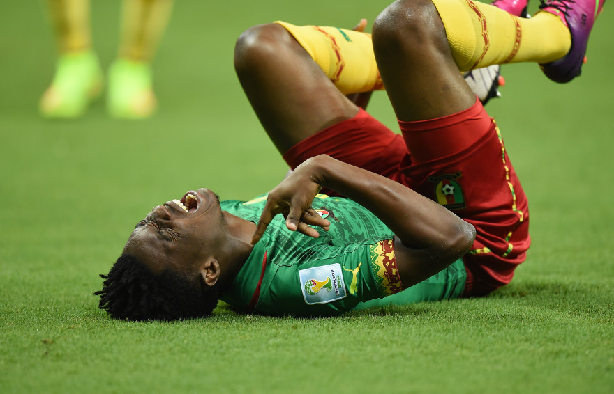 Benjamin Moukandjo a passé une soirée bien difficile lors de ce Cameroun-Croatie (0-4) le 18 juin 2014
