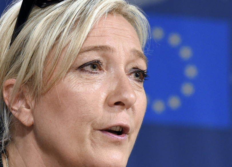 Marine Le Pen au Parlement européen, le 28 mai 2014;