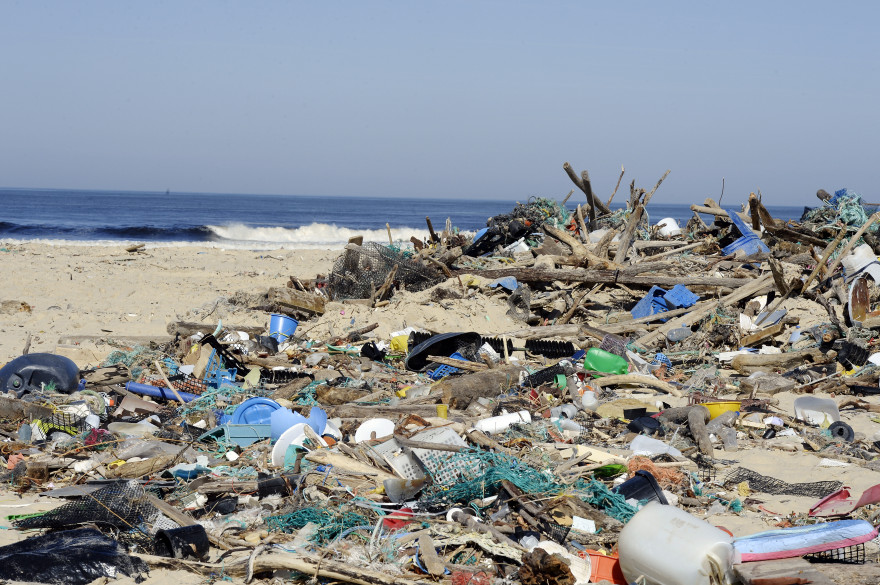 La plage de Mimizan, le 7 mars 2014.