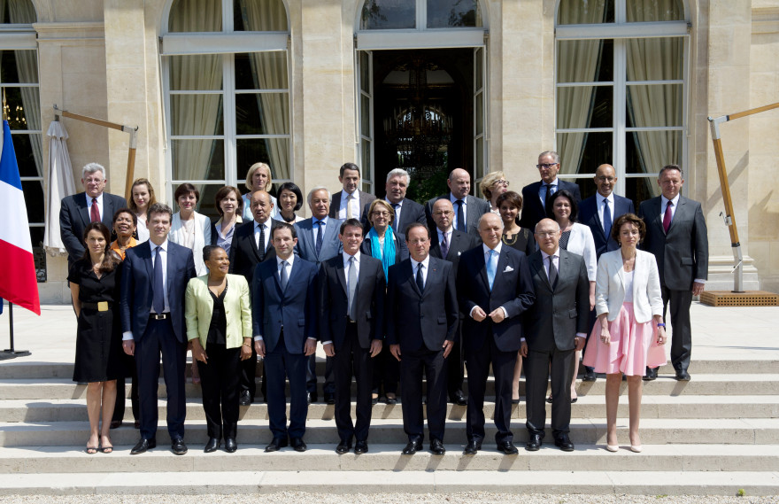 Le gouvernement de Manuel Valls, le 17 juin 2014