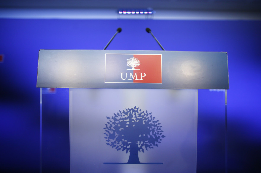 Un podium de l'UMP (Illustration)