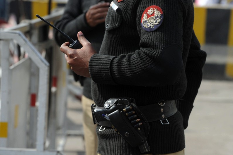 Un policier pakistanais à Lahore en février 2012 (image d'illustration).