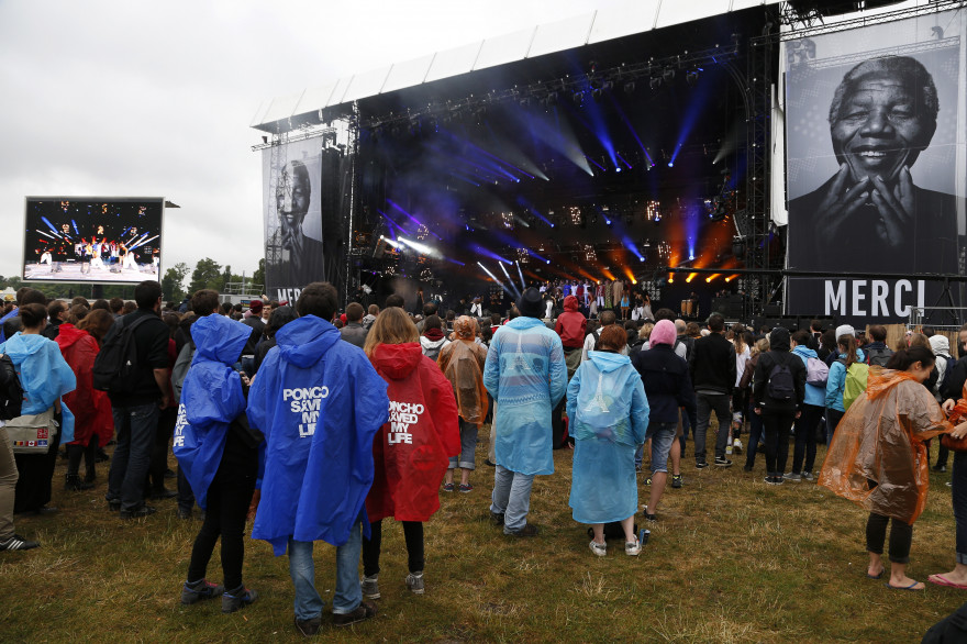 Les festivaliers de l'édition 2014 des Solidays ont bravé la pluie pour assister aux quelques 80 concerts