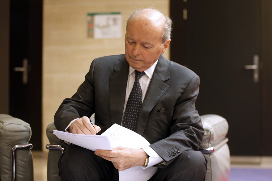 Jacques Toubon le 2 juillet 2014, avant son audition par la commission des Lois
