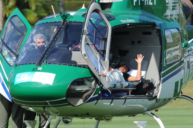 Neymar blessé le 5 juillet 2014