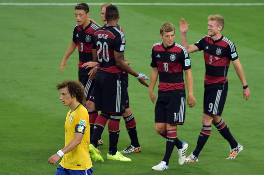 Les allemands corrigent le Brésil en demi-finale lors du Mondial 2014