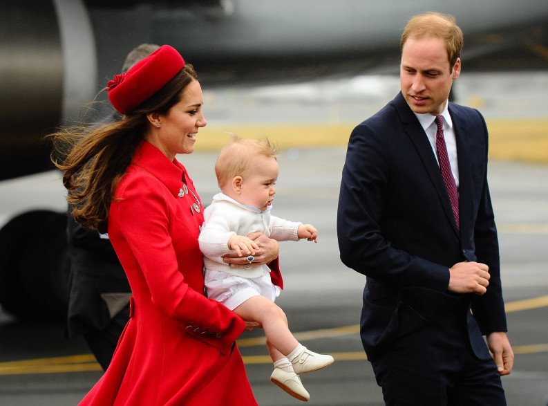 Kate Middleton, le prince George et le prince William en voyage en océanie en avril 2014