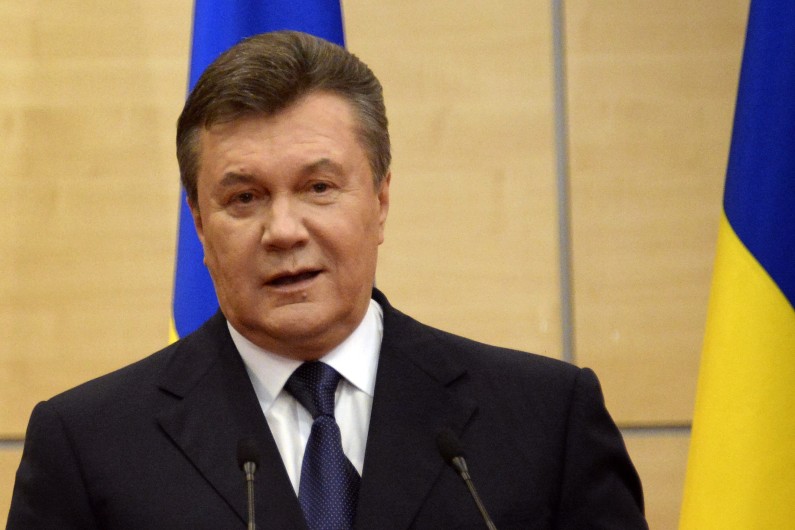 Le président ukrainien déchu Victor Ianoukovitch en exil en Russie, à Rostov-sur-le-Don, le 11 mars 2014