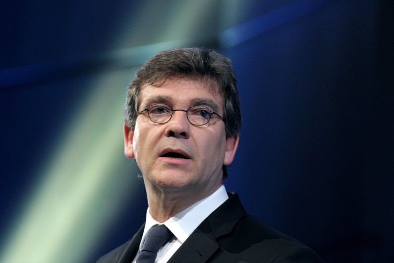 Le ministre de l'Économie, Arnaud Montebourg, lors de son "discours pour le redressement de l'économie", le jeudi 10 juillet 2014.
