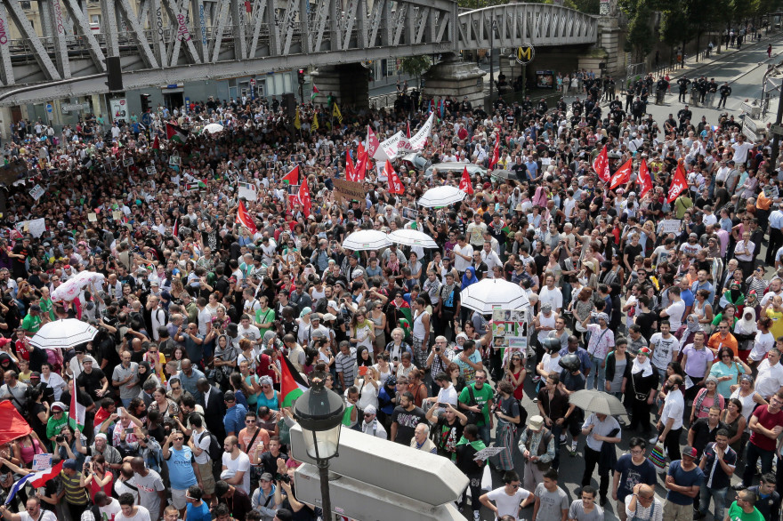 Le 19 juillet, la manifestation pro-palestinienne, interdite par la préfecture, a dégénéré en affrontements avec les forces de l'ordre