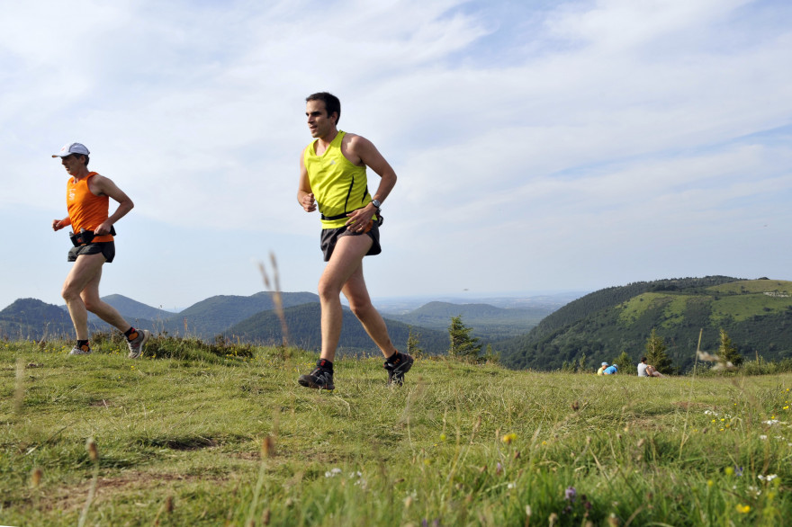 Course à pied au puy Pariou (illustration)