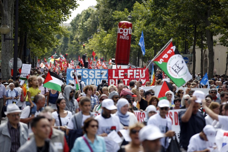 La manifestation propalestinienne à Paris, le 2 août