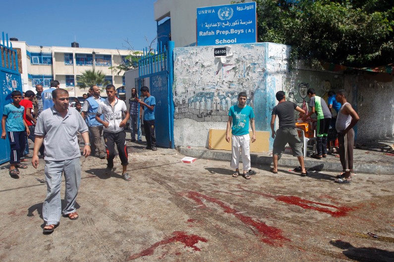L'école de Rafah bombardée par l'armée israélienne