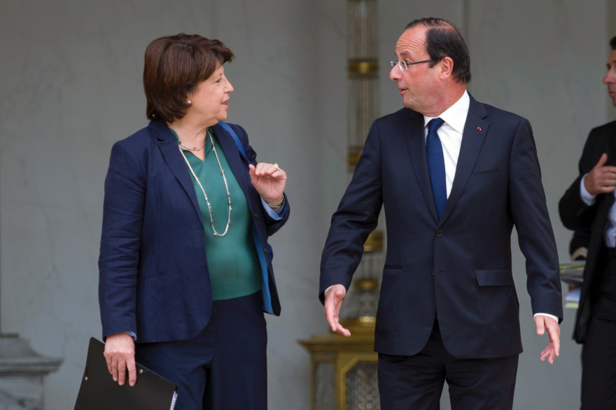 Martine Aubry et François Hollande, le 6 juin 2012 à l'Élysée.