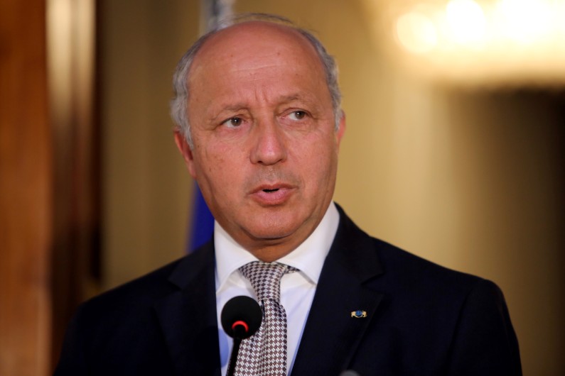 Laurent Fabius à Bagdad, le 10 août 2014.
