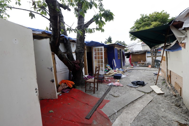 Le campement où vivait le jeune rom lynché à Pierrefitte-sur-Seine le 17 juin 2014