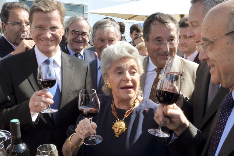 La baronne de Rothschild à Bordeaux, le 19 juin 2011.