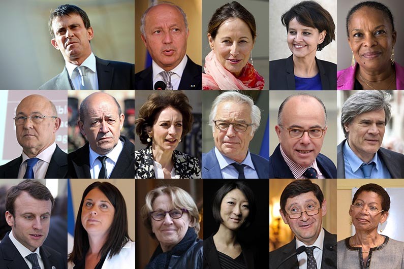 Le trombinoscope du gouvernement Valls 2
